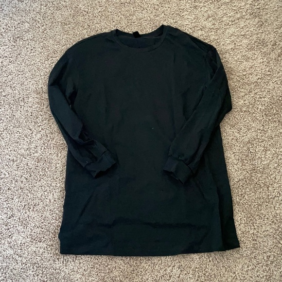 Black long sleeve oversized shirt - Picture 3 of 3